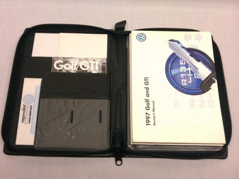 1997 volkswagen vw golf and gti handbook wallet & owner's manual guides