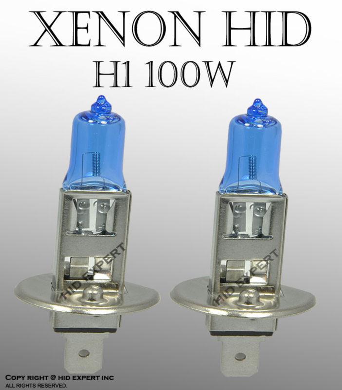 H1 100w pair high or low beam or fog light xenon hid white bulbs gt3abls dot