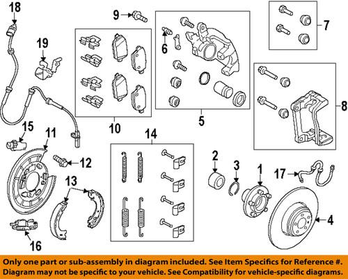 Land rover oem lr001019 disc brake rotor/rear brake rotor/disc