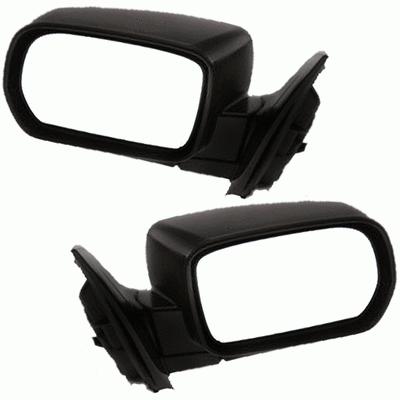 Smooth power heated side view door mirror pair set driver passenger left+right