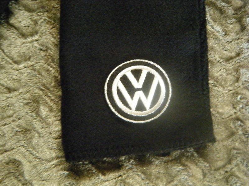  volkswagen vw black fleece scarves scarfs scarf  9" x 60" (inches) auto car  