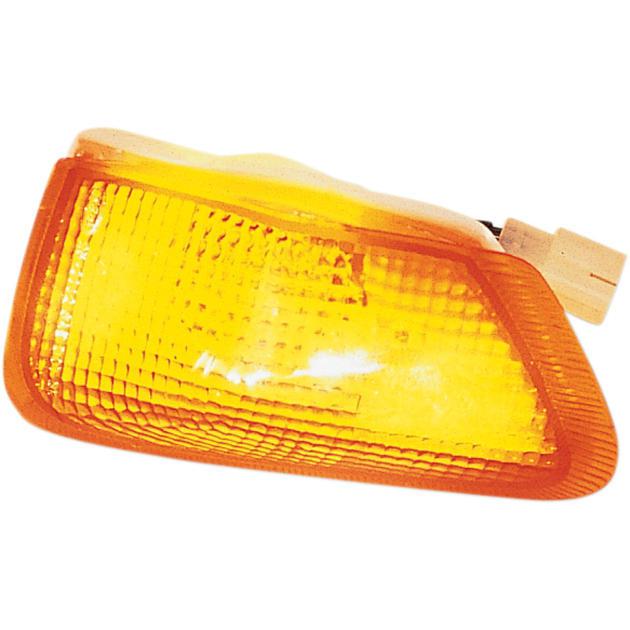 K&s dot turn signal d/f front right white amber fits kawasaki zx600d zx-6 90-93