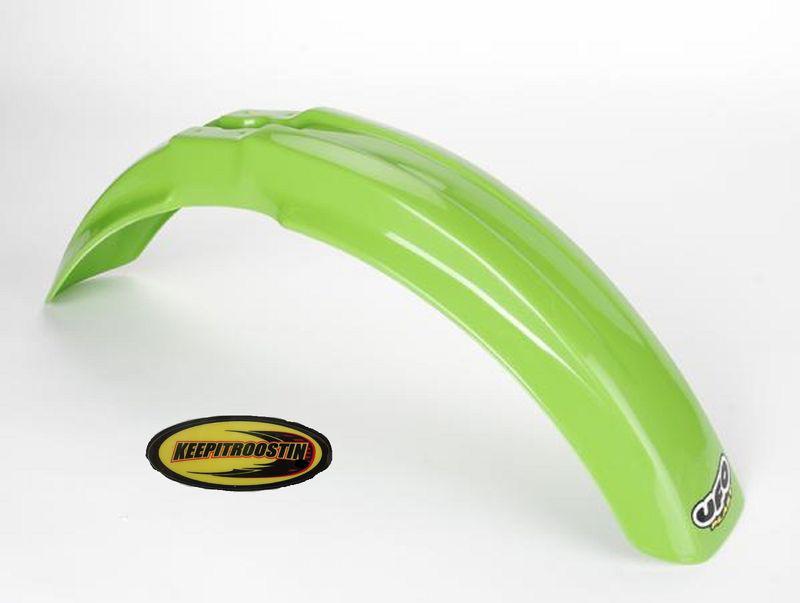 Ufo green front fender plastic for kawasaki kx 125 250 1993-2002 kx125 kx250