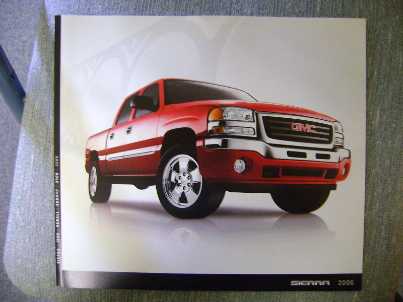 2006 gmc sierra sales brochure catalog book