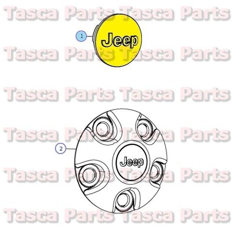 New oem wheel center cap jeep 2012-2104 grand cherokee 2013 wrangler #1lb77dd5ab