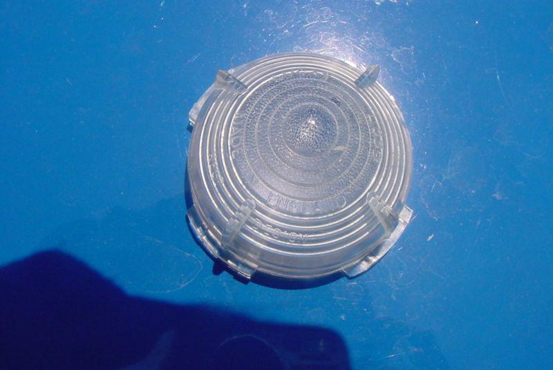 Nos lucas fr flasher turn lens austin a50 a90 metropolitan rover 75 90 105 clear