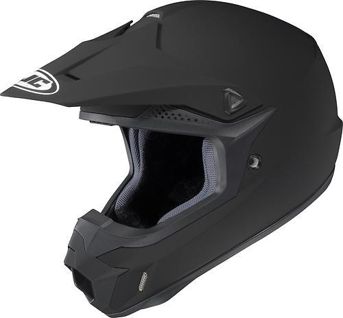 New hjc cl-x6 solid offroad/motocross adult helmet, matte black/flat, xl