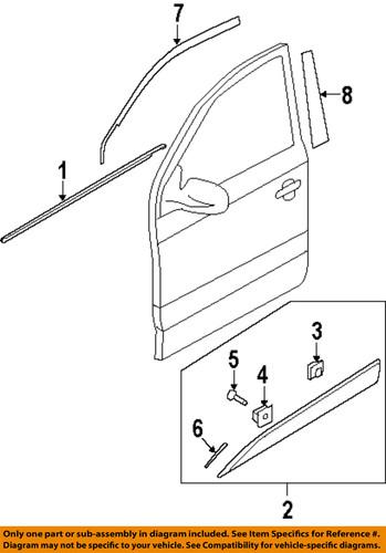 Hyundai oem 877222s000 front door-cladding