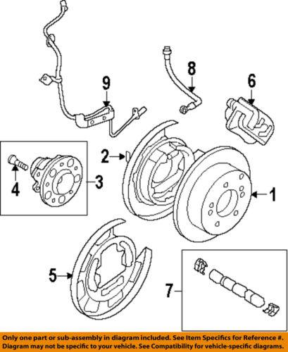 Hyundai oem 59930-2h300 abs wheel speed sensor/rear abs wheel sensor