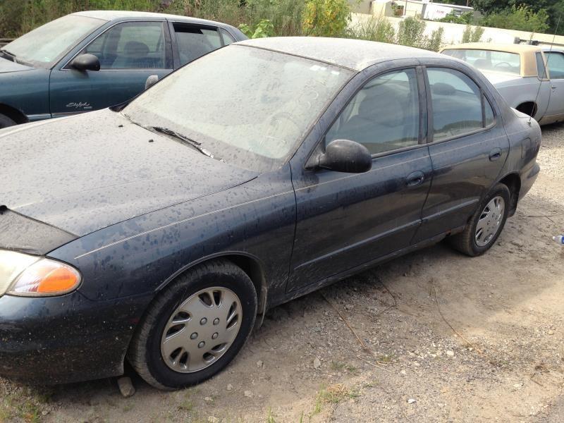 99 00 elantra steering column floor shift 515522