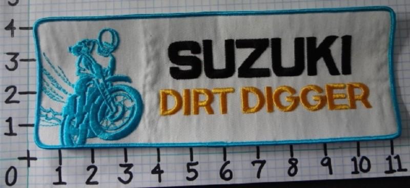 Vintage nos suzuki dirt digger motorcycle patch from the 70's 010