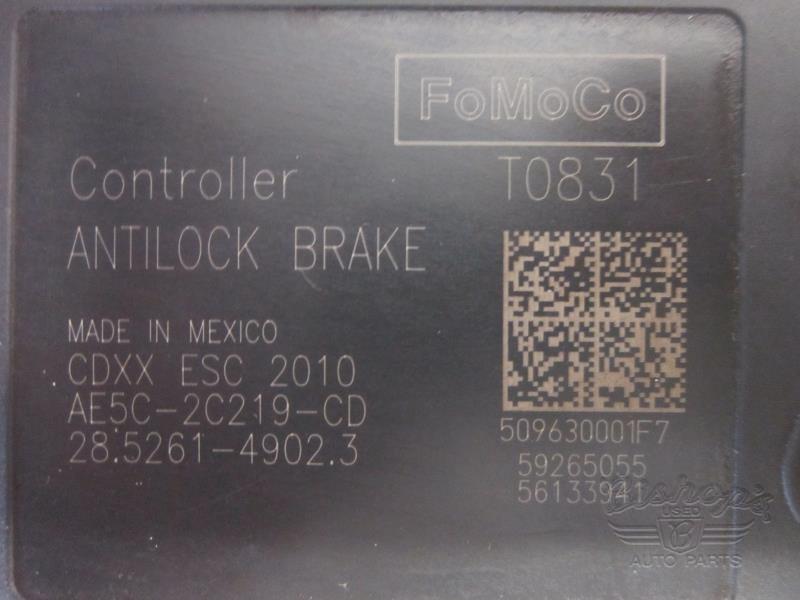 10 fusion anti-lock brake part assm 3.5l thru 8/02/09 306660