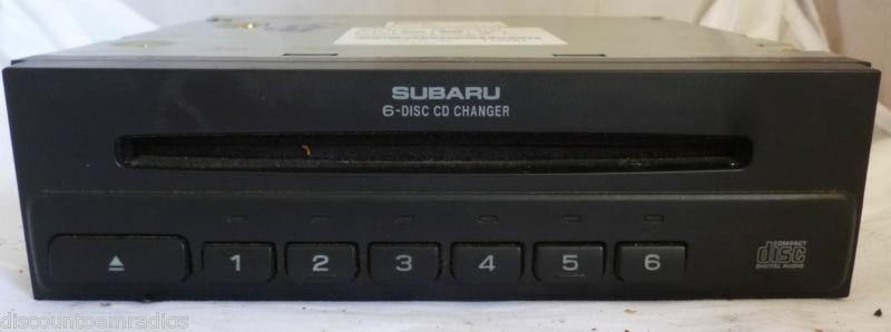 00-05 subaru legacy forester radio remote 6 disc cd player h6240ls101 