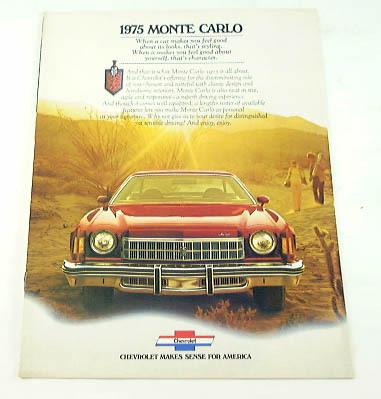 1975 75 chevrolet chevy monte carlo brochure 