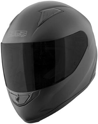 Speed and strength ss1100 motorcycle helmet solid matte black size x-small