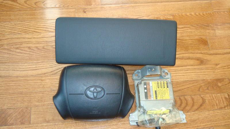 1998 1999 toyota avalon oem driver & passenger airbags w/module #15626-72013