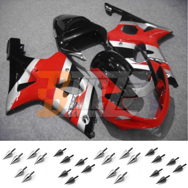 Bolt kit & injection fairing kit bodywork for suzuki gsx r 1000 k1 2001 2002 ai