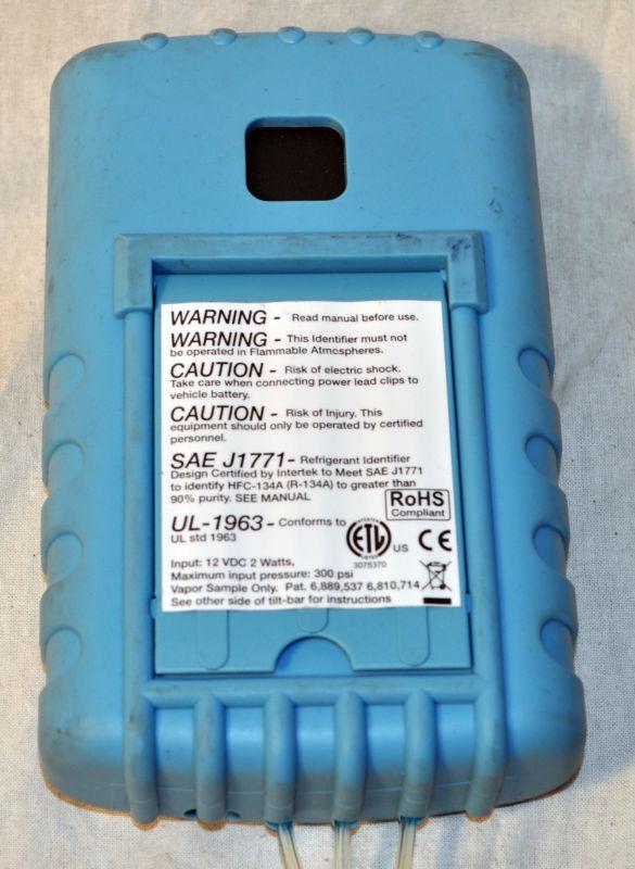 Purchase REFRIGERANT IDENTIFIER FOR R134A -- No Reserve & Free Shipping ...