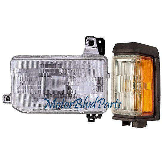 88-89 pathfinder headlight+corner light driver left lh