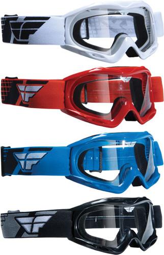 Fly racing youth focus goggles with clear track lens