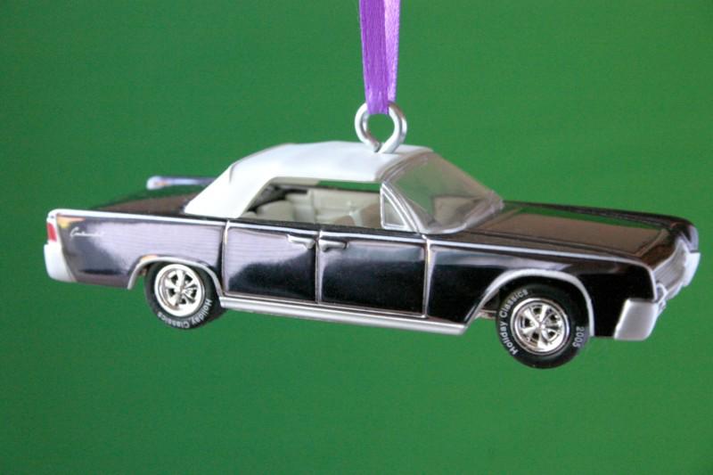 1961 lincoln continental convertible * lavender chrome * christmas tree ornament