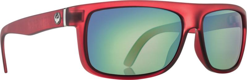 Dragon alliance wormser ionized sunglasses matte merlot/green lens