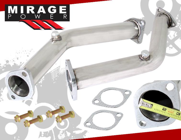 03-07 350z z33 fairlady z g35 v35 dual turbo exhaust cat delete pipe upgrade