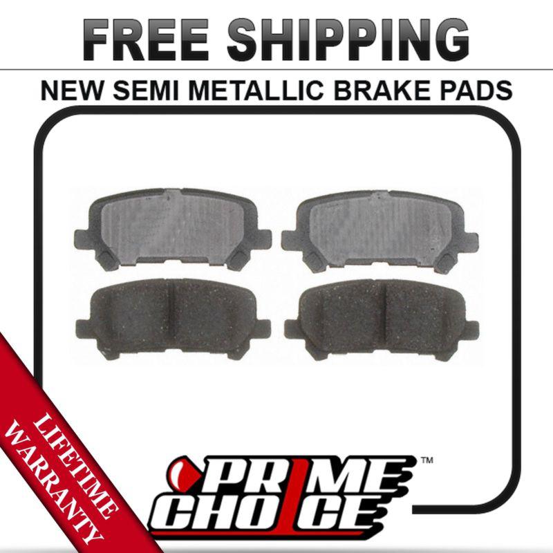 Rear semi metallic disc brake pad kit full set with lifetime warranty