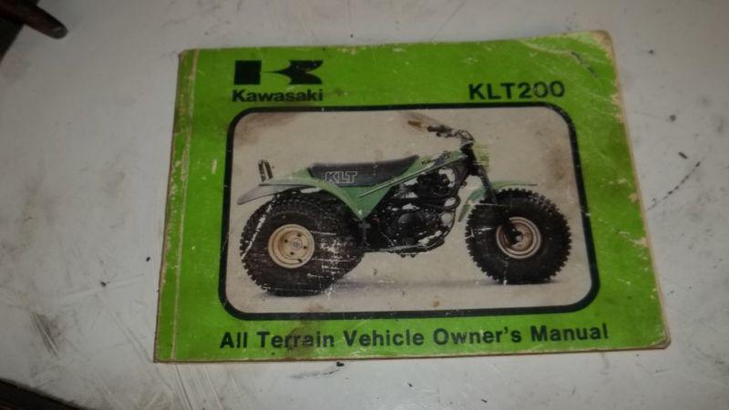 Kawasaki 1981 klt200a 3 wheeler manual