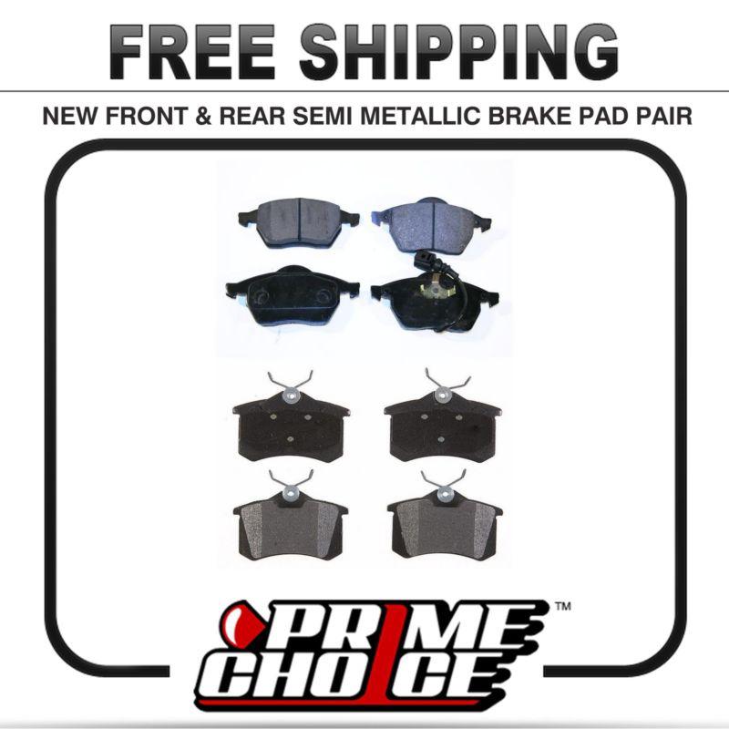 Premium front & rear metallic disc brake pads 2 full complete sets 4 pair 8 pads