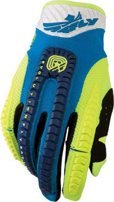 Fly evolution clean gloves blue/hi-vis sz 12 367-11112