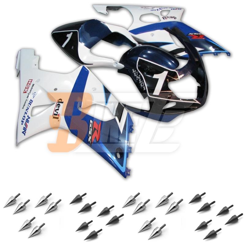 Free bolt kit! body frame fairing kit for suzuki gsx r 1000 k1 2001 2002 aw