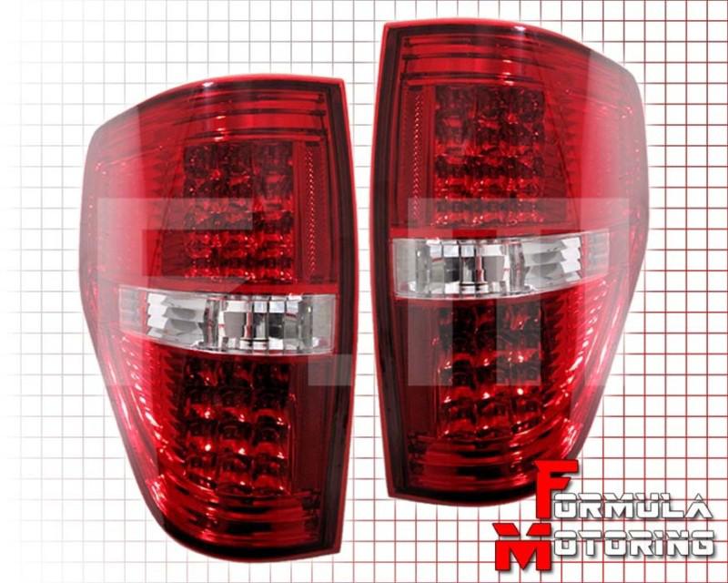 56 led clear/red lens left+right tail lights brake lamp ford f150 f-150 09-12