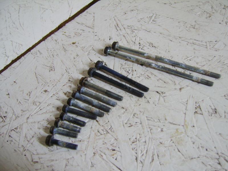 1985 honda big red 250 es valve cover engine motor bolts good shape 