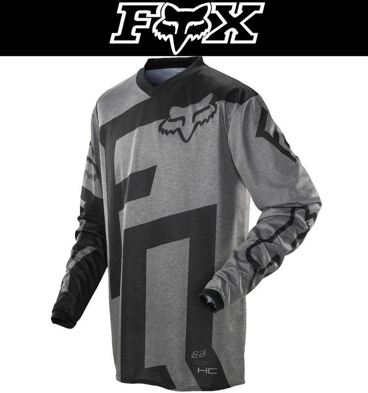Fox racing hc capital black grey dirt bike jersey motocross mx atv 2014
