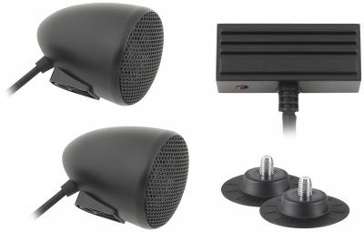 Cycle sounds sport bike audio system with 2in bullet speakers black 1102-0621