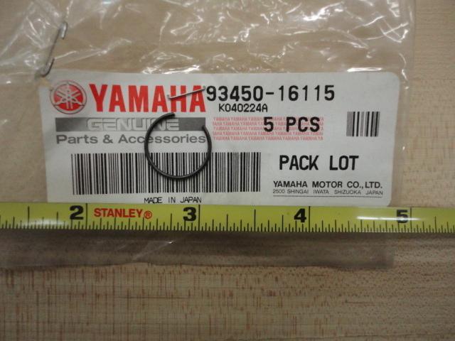 Yamaha nos yz125 yz80 , inner circlip, 93450-16115-00  #152