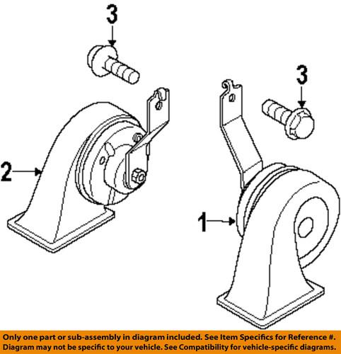 Mazda oem l2066679ya horn-low note horn