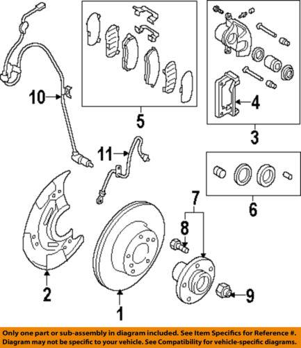 Subaru oem 27540aj00a abs wheel speed sensor/front abs wheel sensor