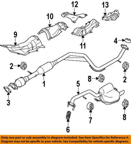 Mazda oem lf0740305a exhaust pipe to manifold gasket/exhaust flange/donut gasket