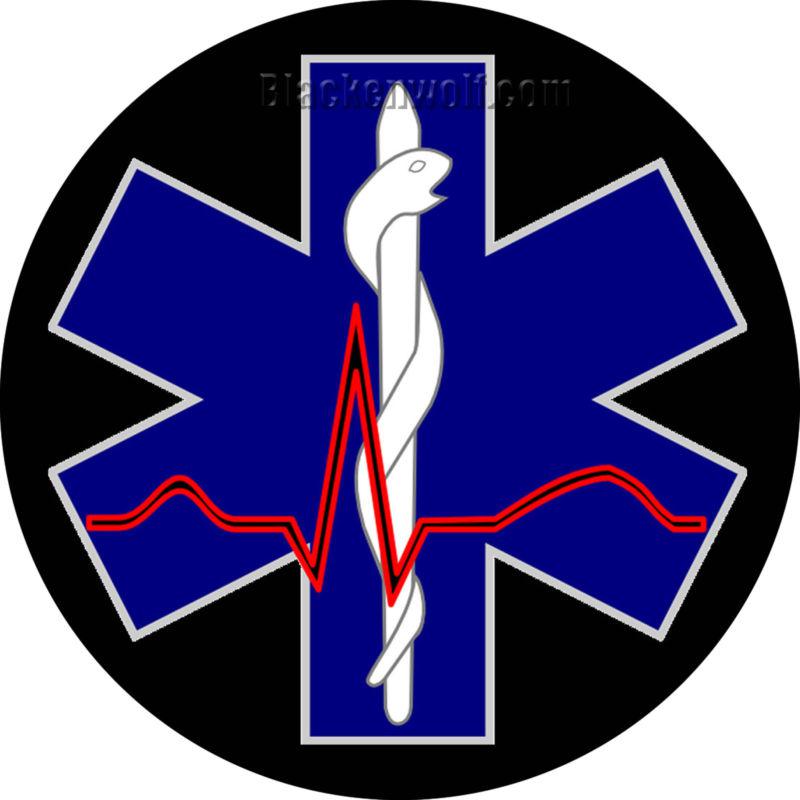 Star of life ems medic dr led logo lights for vehicle doors- puddle lights