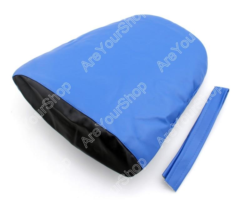 Passenger rear pu leather seat cowl cover pillon honda cbr600rr 2007-2012 blue