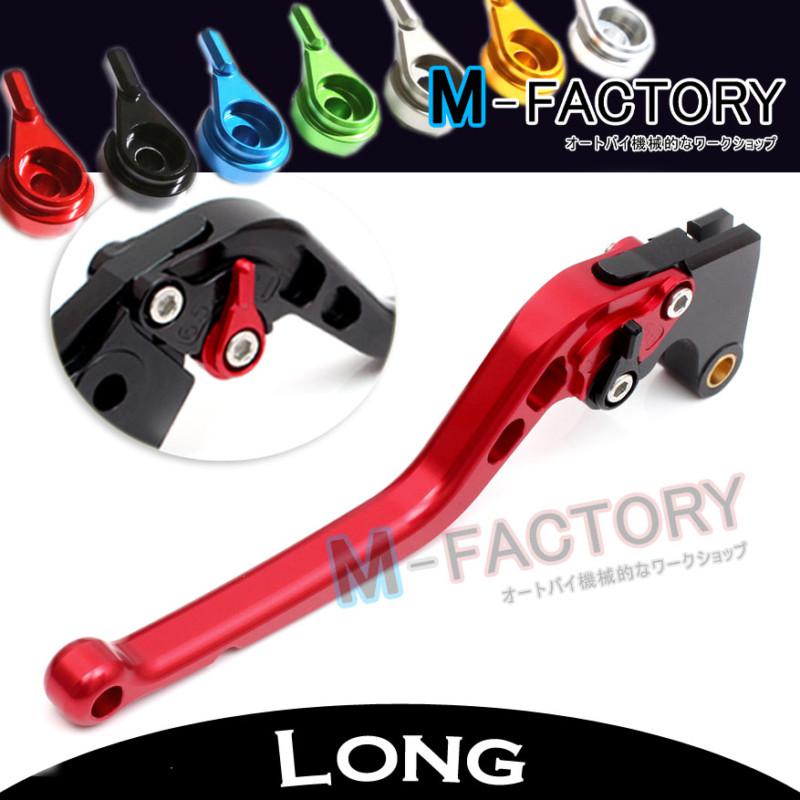 Red long brake clutch levers buell xb12 all models 04 05 06 07 08