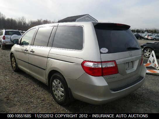 05 06 07 honda odyssey driver rear side door slider lx