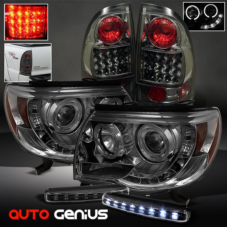 05-11 tacoma smoke projector headlights + philips-led tail lights + daytime led