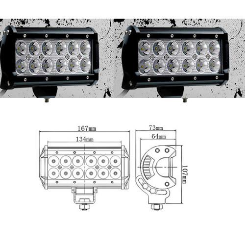 2x 7inch 36watt cree led work light bar atv suv flood beam 4wd offroad lamp a38