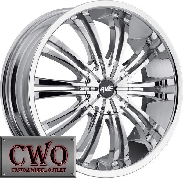 22 chrome avenue a601 wheels rims 5x115/5x120 5 lug 300 charger bmw challenger