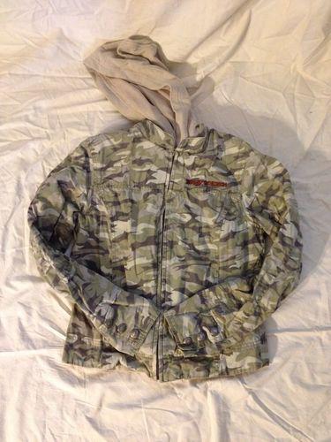 Harley davidson womens camo fall jacket removable vest medium