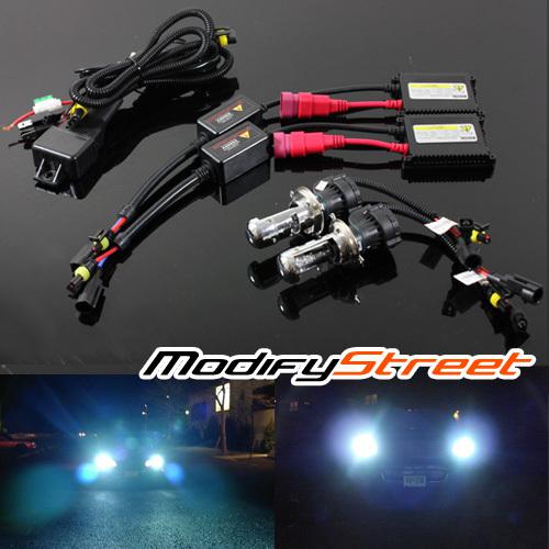 H4/9003/hb2 8000k plasma white bi-xenon hi-low ac slim ballast hid headlight kit