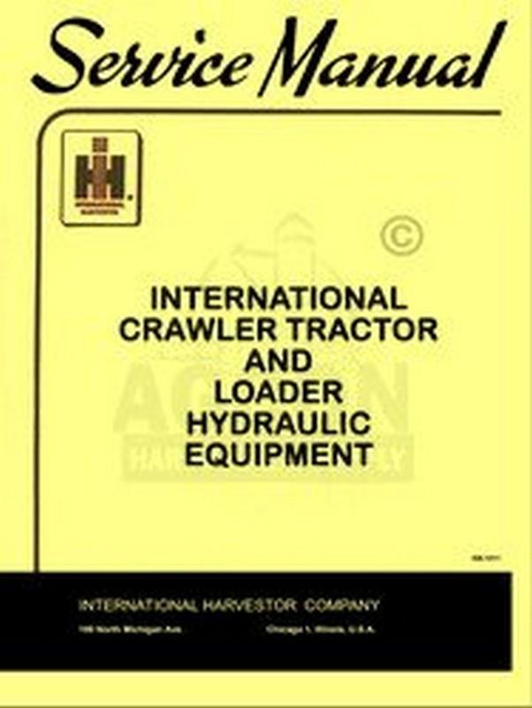 International td-20 200 201 b ea td-24 241 td20 td24 hydraulic service manual ih